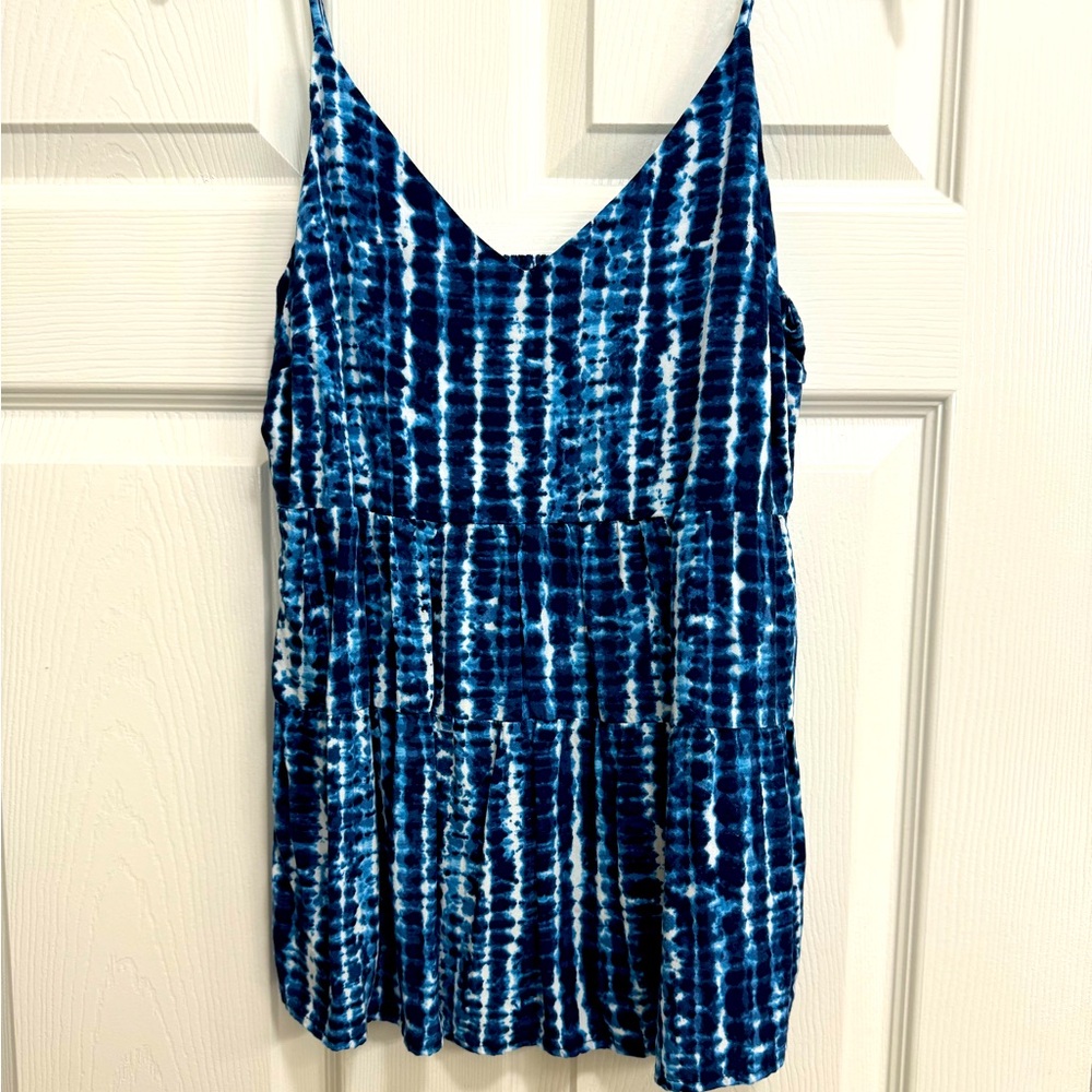 Shibori dyed top